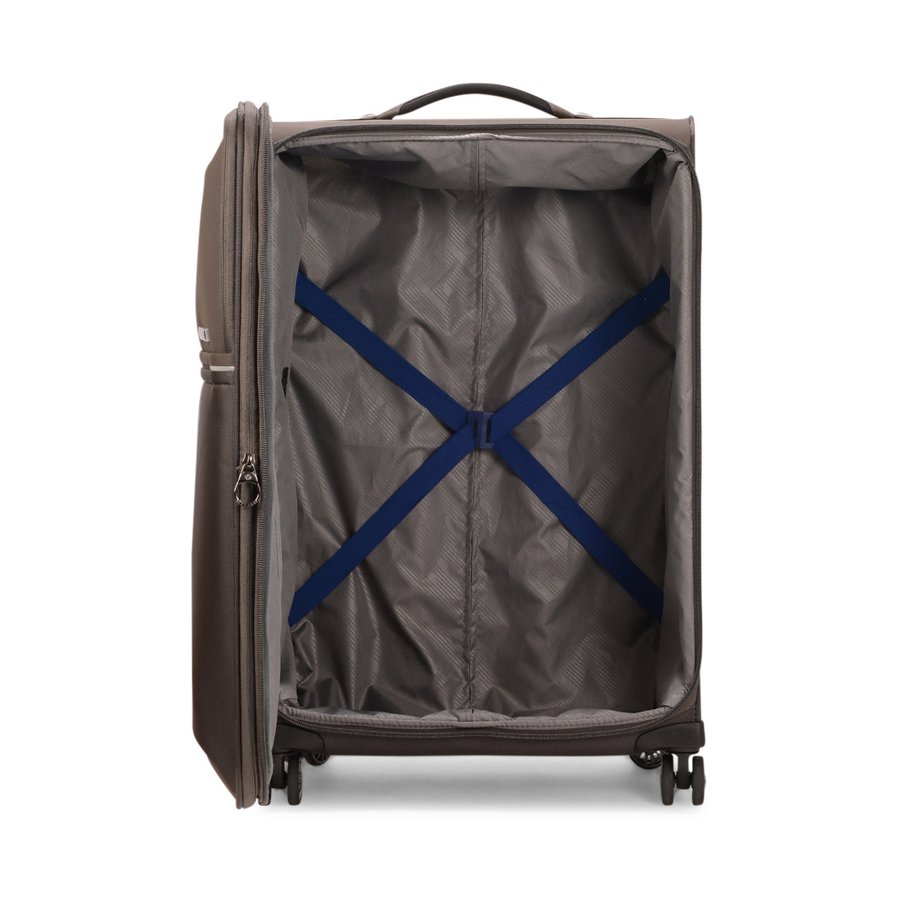 Samsonite 73H 71cm Softside Checked Suitcase Platinum Grey Platinum Grey