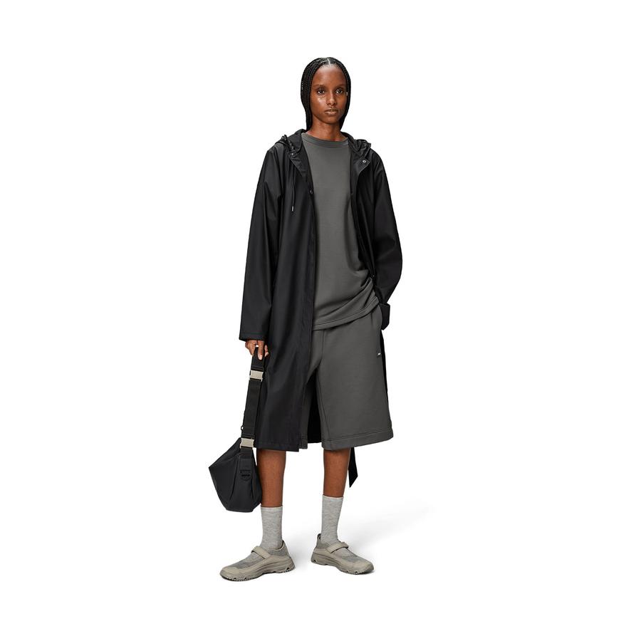 Rains A-Line Longer W Jacket Black XL