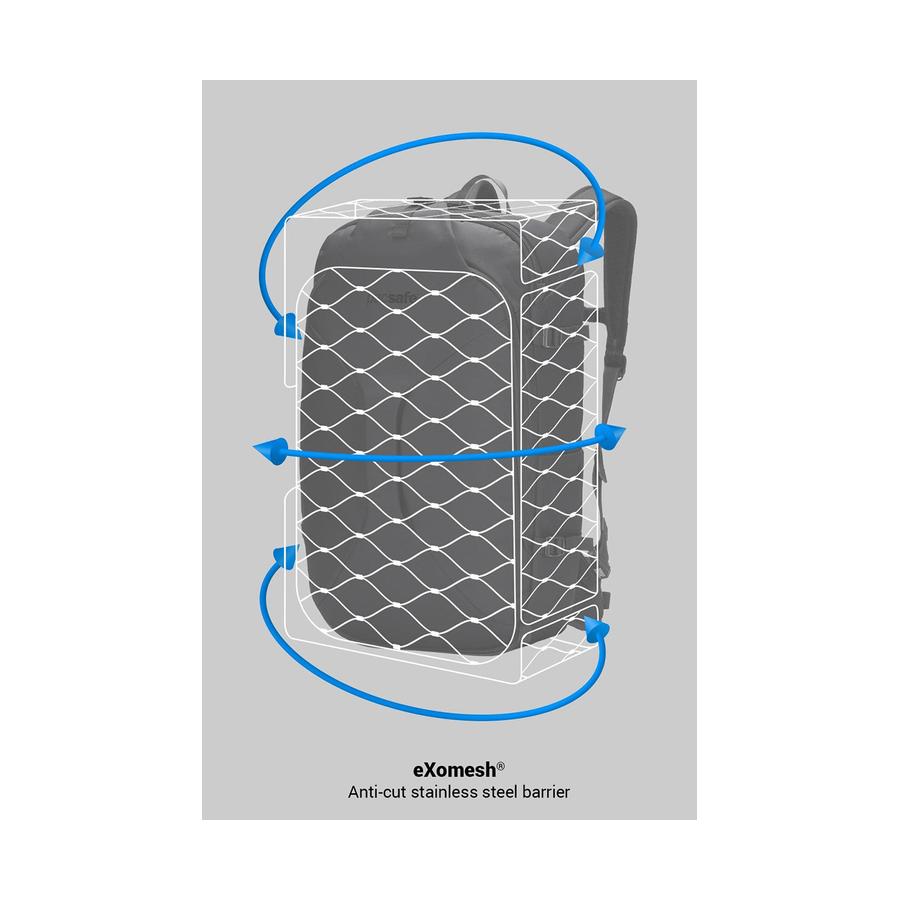 Pacsafe EXP45 Anti-Theft Carry-On 45L Travel Pack Black Black