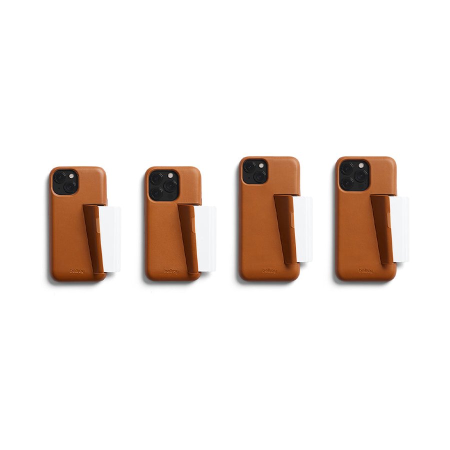 Bellroy iPhone 15 Pro Max Phone Case - 3 Card (With Button Add-On) Terracotta Terracotta