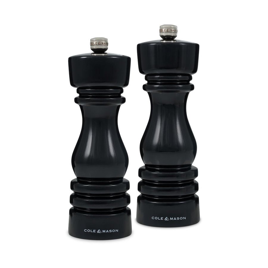 Cole & Mason London Mills Gift Set - 18cm Black Gloss Black Gloss
