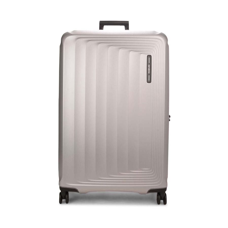 Samsonite Nuon 81cm Hardside Checked Suitcase Matte Silver Matte Silver