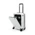 Explorer Luna-Air 55cm Front Access Hardside Carry-On Suitcase White