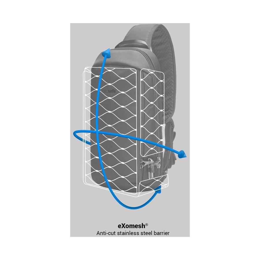 Pacsafe V Tech Anti-Theft Sling Pack Jet Black Jet Black