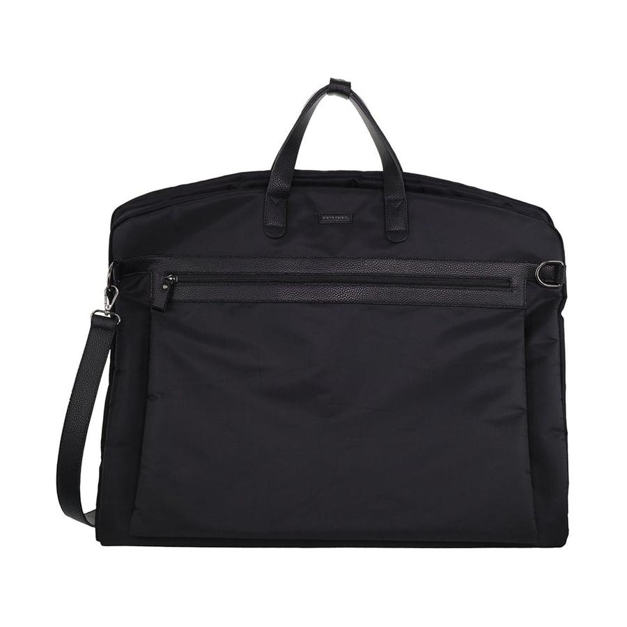 Pierre Cardin Kaylor Nylon Unisex Overnight Garment Bag Black Black