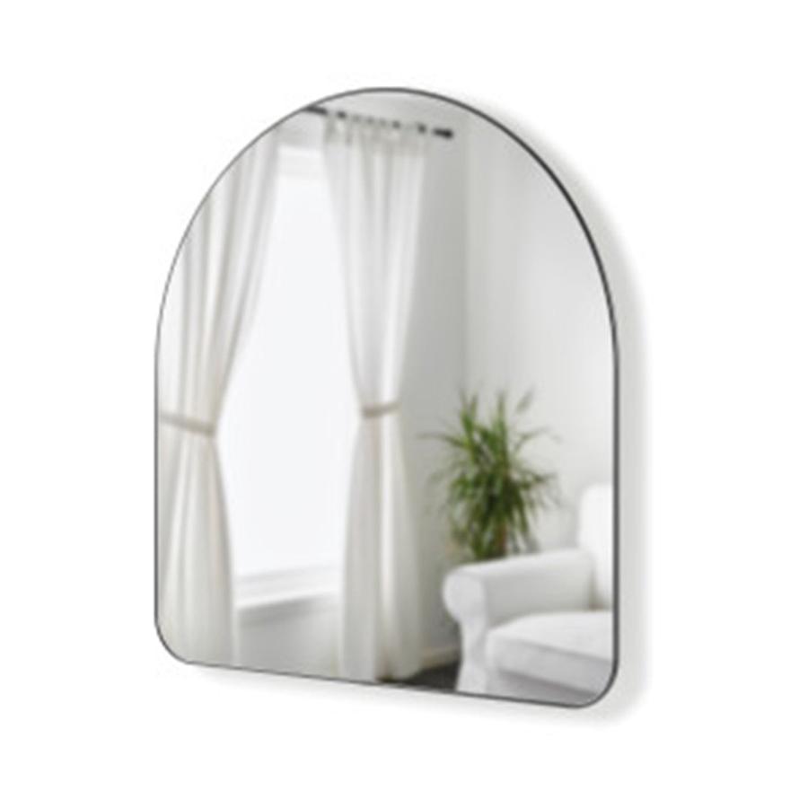 Umbra Hubba Arched Mirror (87cm x 92cm) Metallic Titanium Metallic Titanium