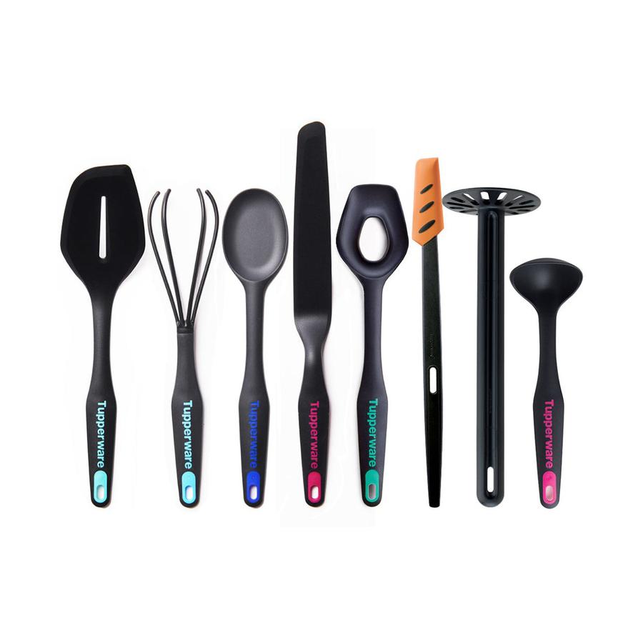 Tupperware KP Utensil Set (8 Pack) Black Black