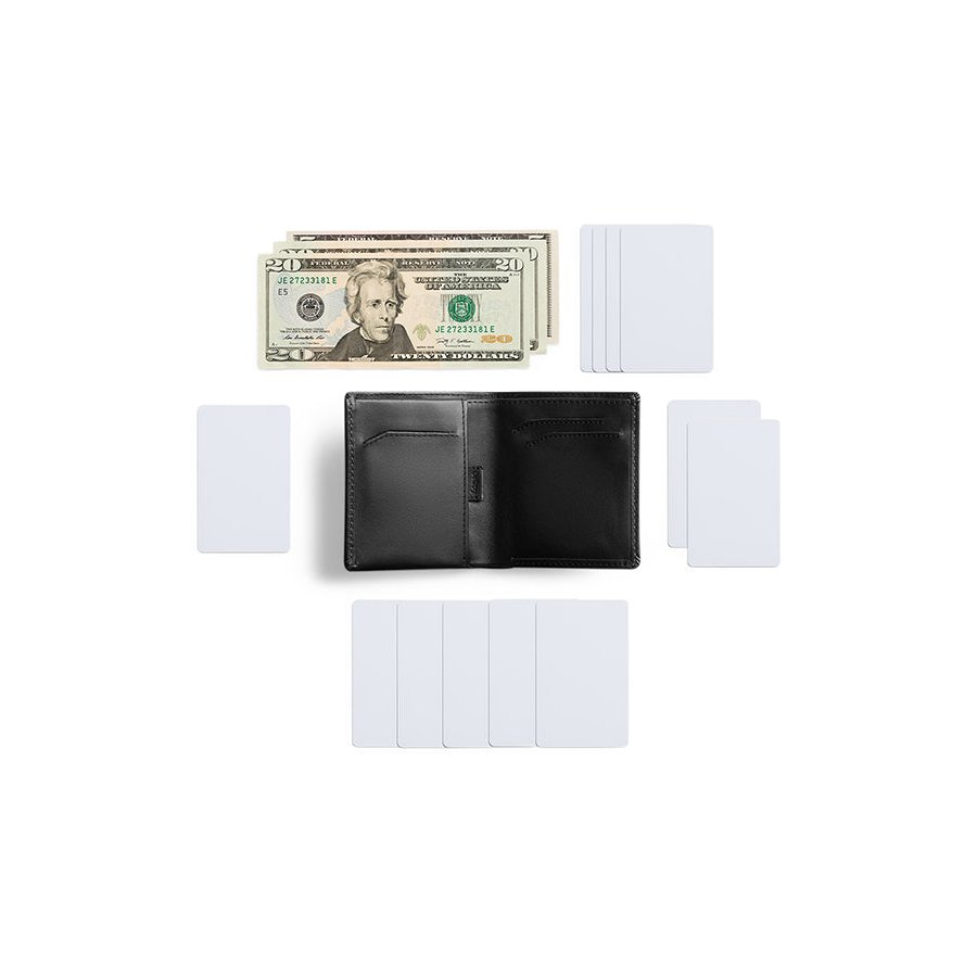 Bellroy RFID Note Sleeve Leather Wallet Black Black