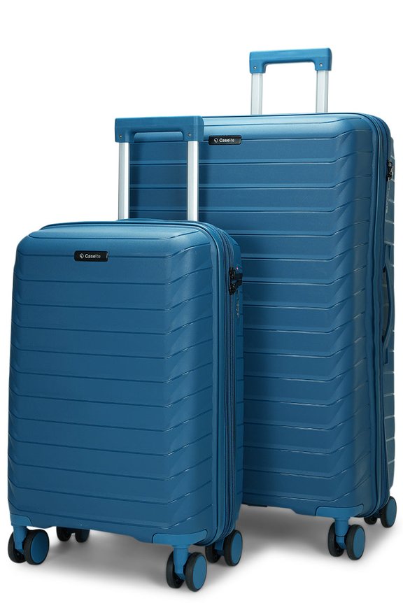 Caselite Expedition 56cm & 75cm Hardside Luggage Set Lake Blue