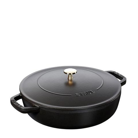 Staub 26cm (3.3L) Saute Pan Chistera Black