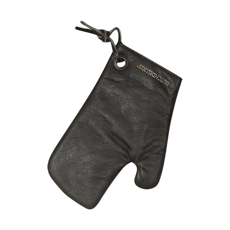 Dutch Deluxes Leather Oven Glove Vintage Grey Vintage Grey