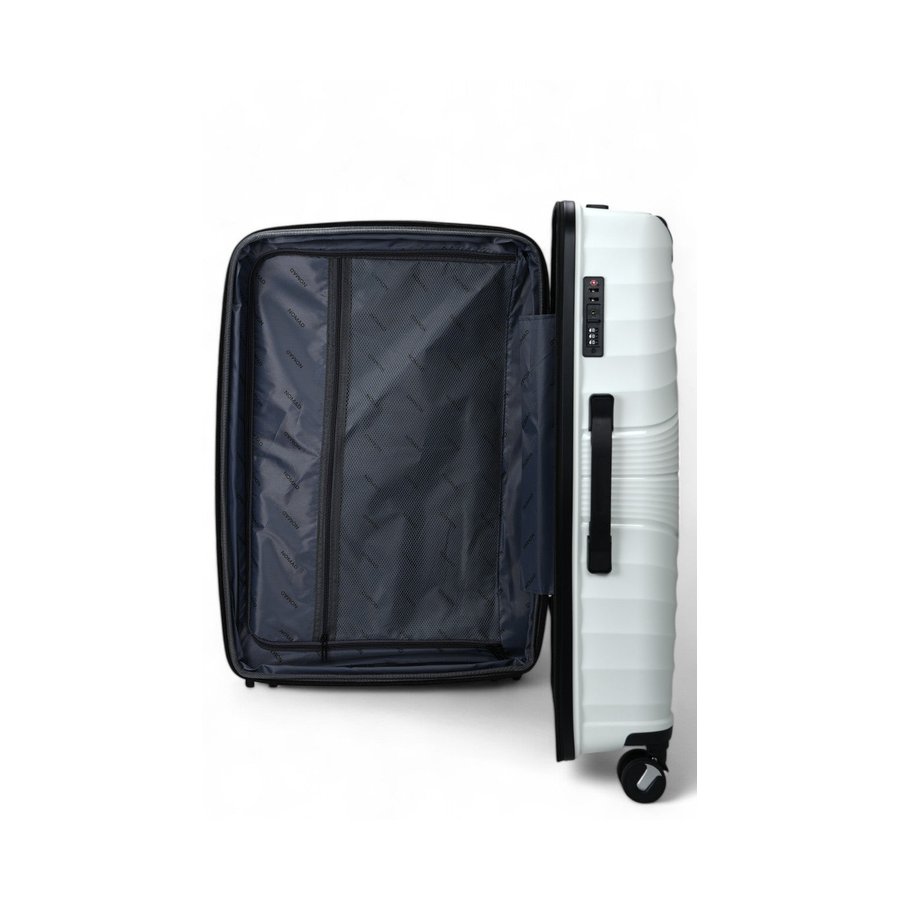 Nomad Aspire 75cm Hardside Checked Suitcase White White