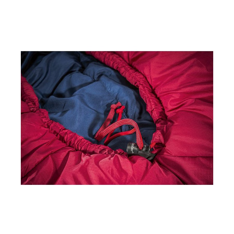 Deuter Orbit -5° Synthetic Fibre Sleeping Bag Cranberry Steel Left Zip
