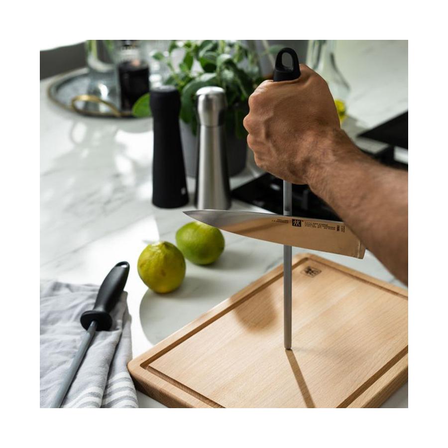 Zwilling 23cm Sharpening Steel Black Black