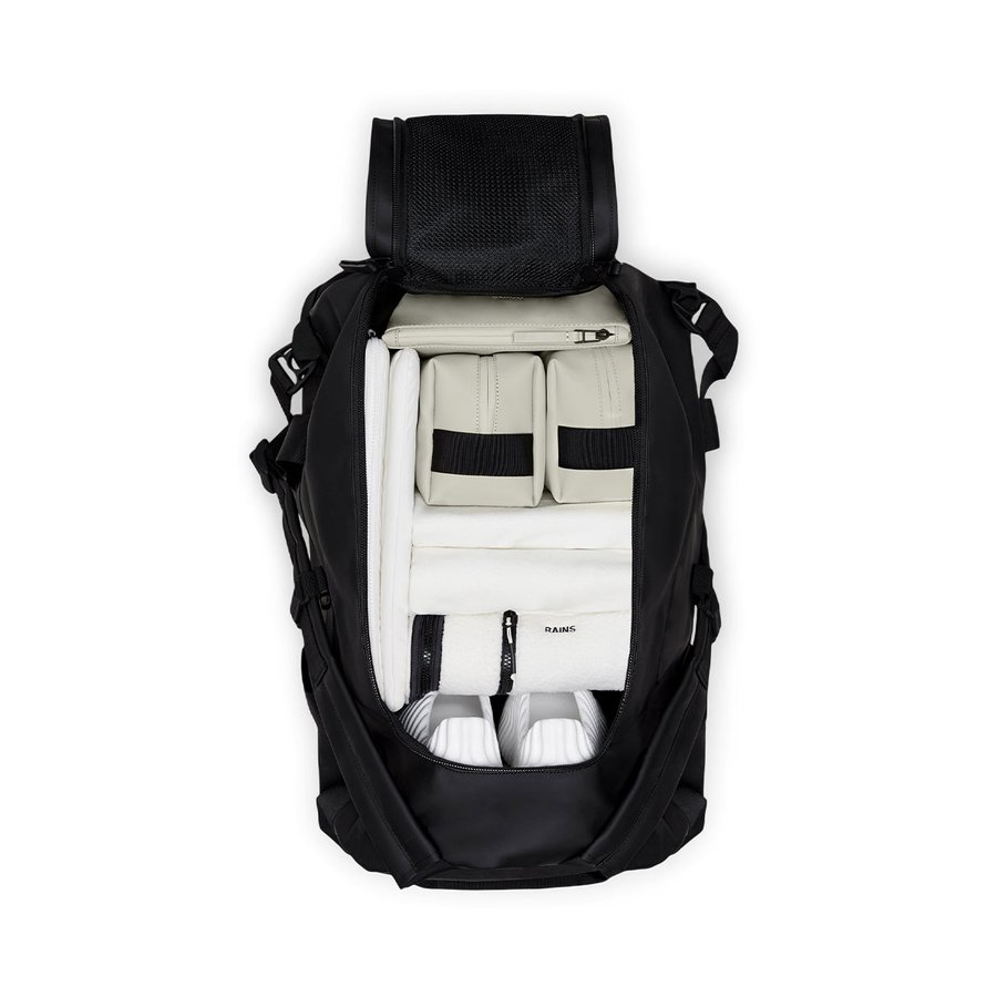 Rains Texel Duffle Bag Small Black Black
