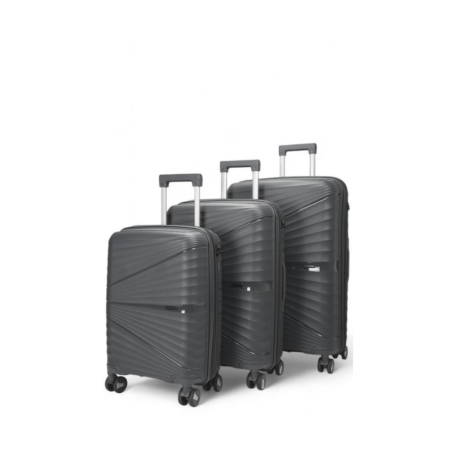 Nomad Aspire 55cm, 65cm and 75cm Hardside Luggage Set Dark Grey Dark Grey