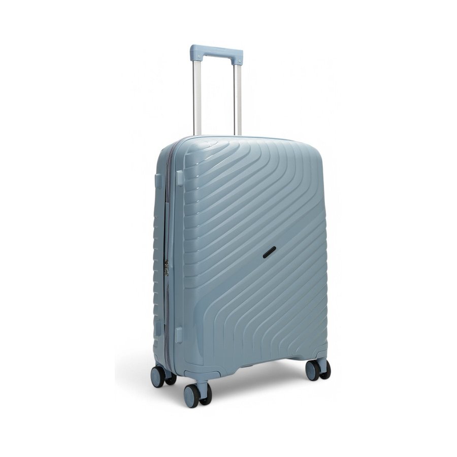 Nomad Journey 66cm Hardside Checked Suitcase Steel Blue Steel Blue