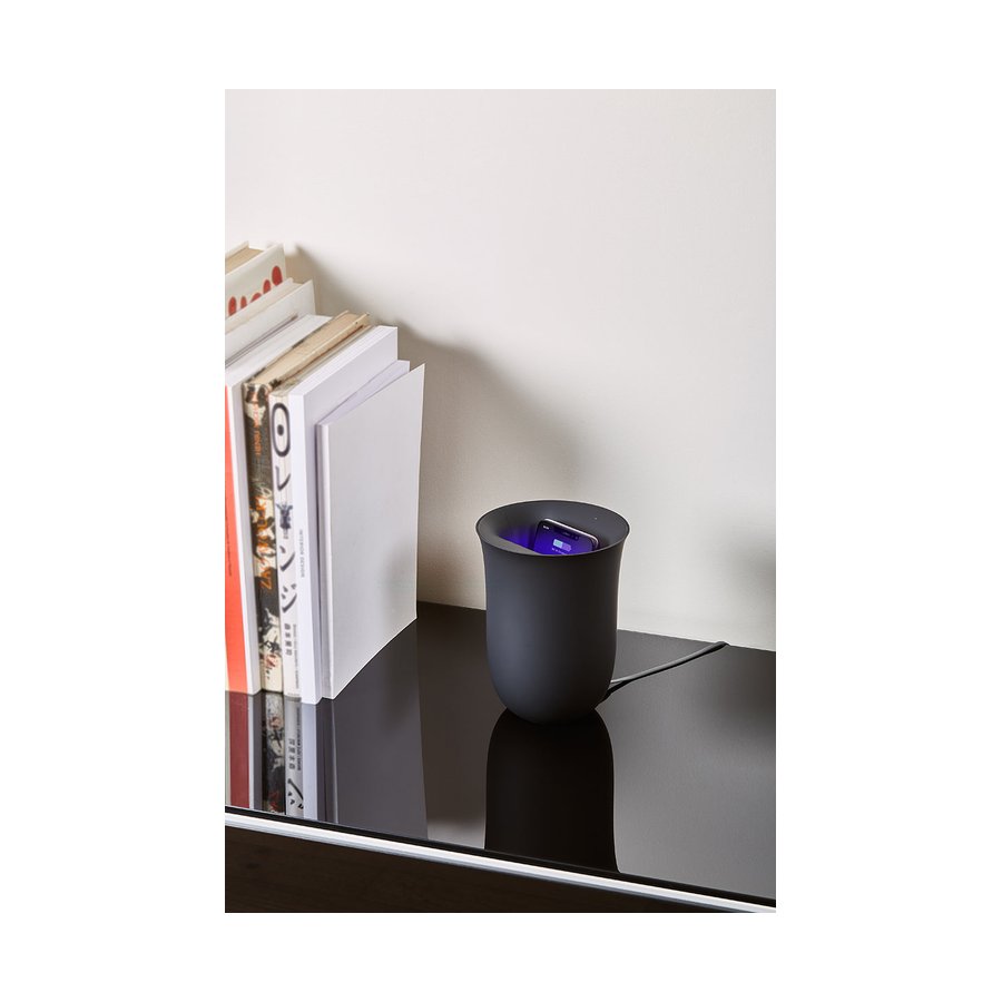 Lexon Oblio Wireless Charging Station Matte Black Matte Black