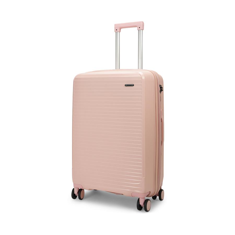 Nomad Venture 65cm Hardside Checked Suitcase Pink Pink