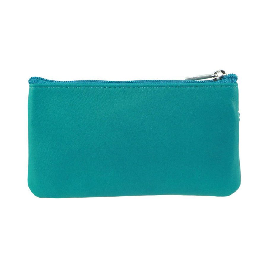 Pierre Cardin Tiana Italian Leather Coin Purse Turquoise Turquoise