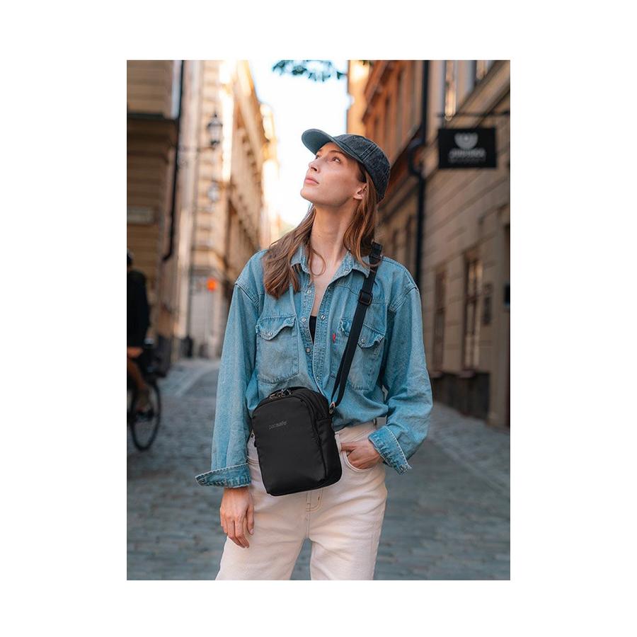 Pacsafe V Anti-Theft Companion Crossbody Jet Black Jet Black