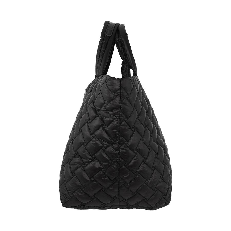 Pierre Cardin Beverley Ladies Nylon Small Quilted Tote Bag Black Black