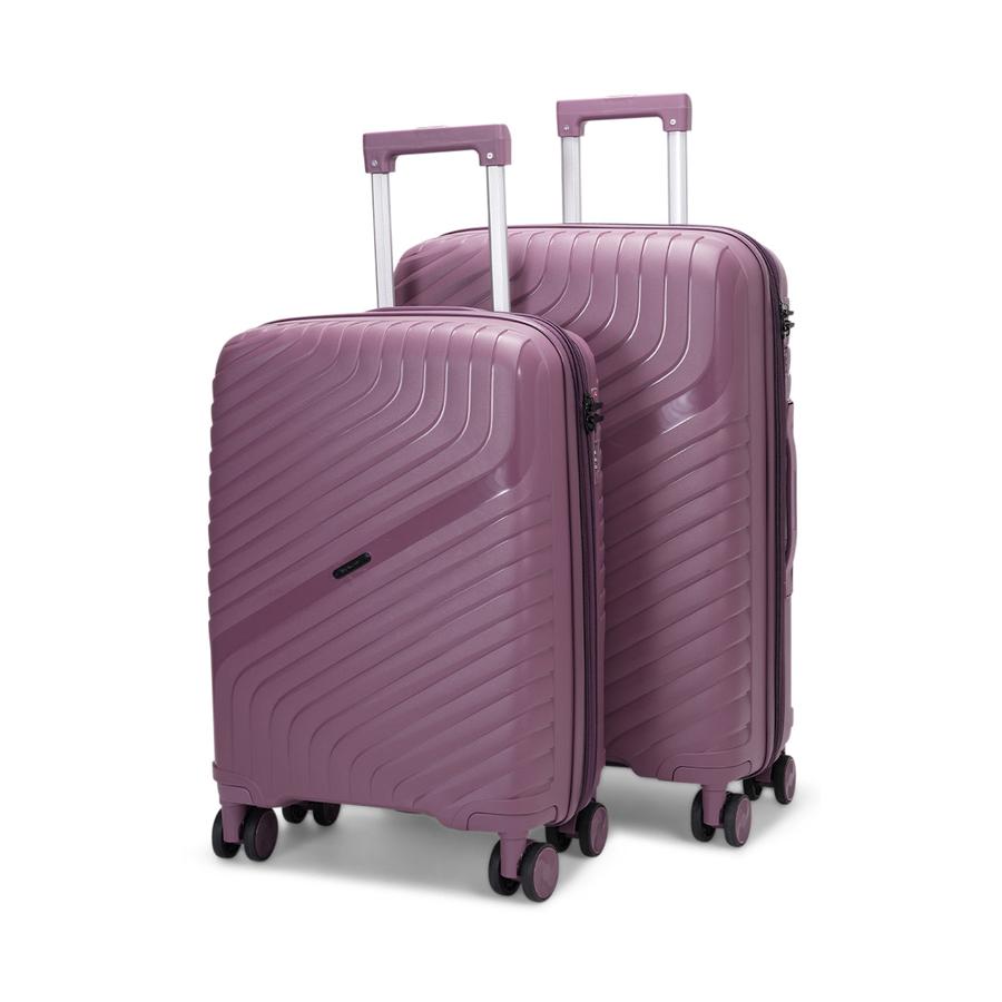 Nomad Journey 56cm & 66cm Hardside Luggage Set Purple Purple
