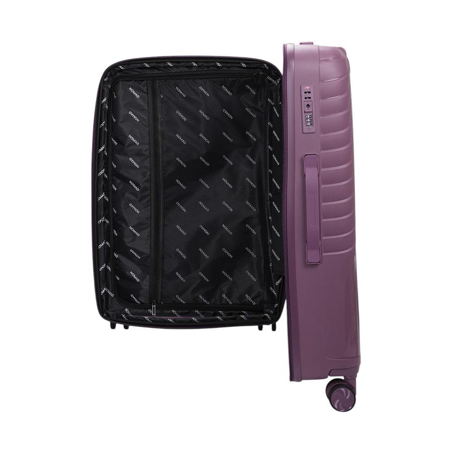 Nomad Journey 75cm Hardside Checked Suitcase Purple Purple
