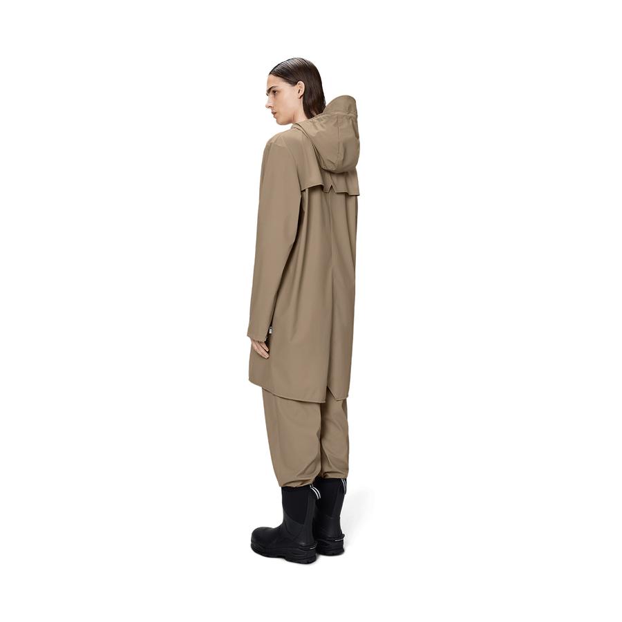Rains Long Jacket Beige L