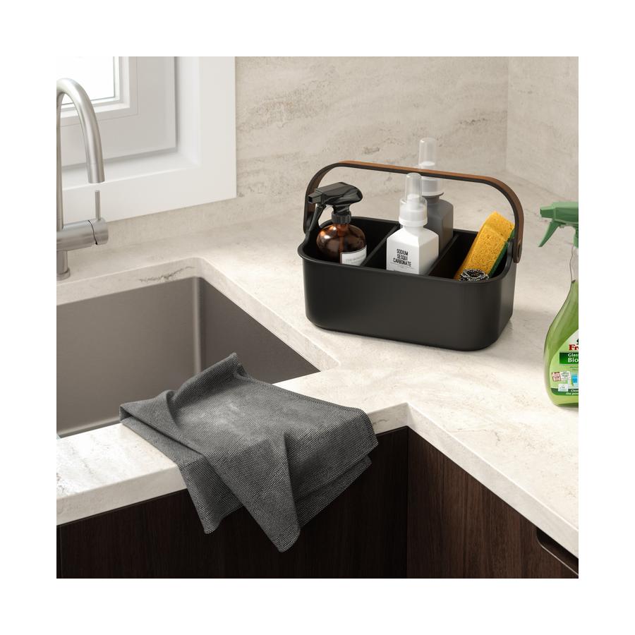 Umbra Bellwood Small Stackable Bin Black/Walnut Black/Walnut