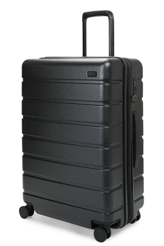 Explorer Arlo Pro 65cm Hardside Expandable Checked Suitcase Black