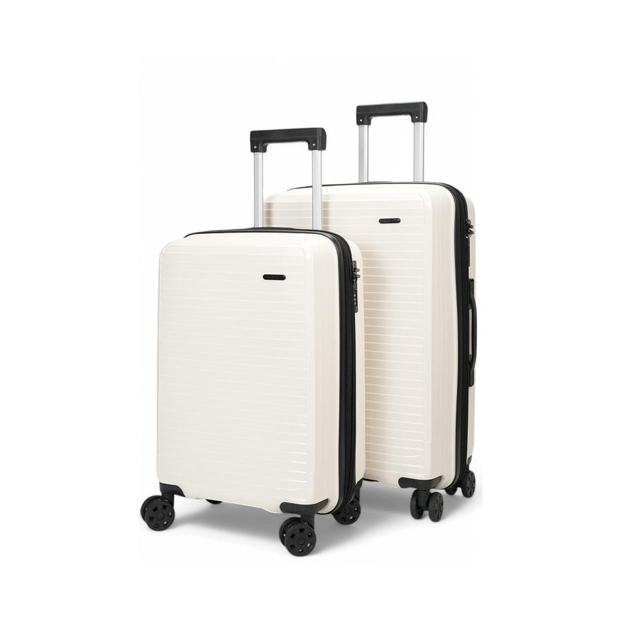 Nomad Venture 56cm & 65cm Hardside Luggage Set White White