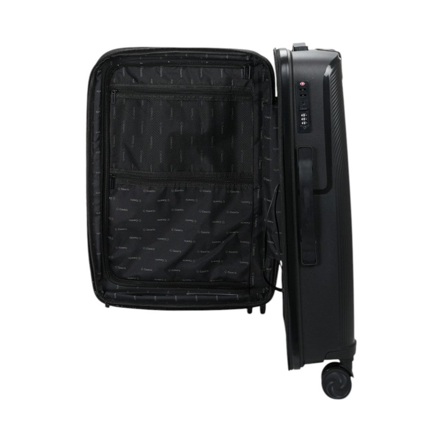 Caselite Aero 56cm & 65cm Hardside Luggage Set Black Black