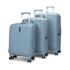 Caselite Venture 57cm, 66cm & 76cm Top Open Hardside Luggage Set Grey Blue