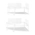 Umbra Cubiko Corner Bins (Set of 2) White