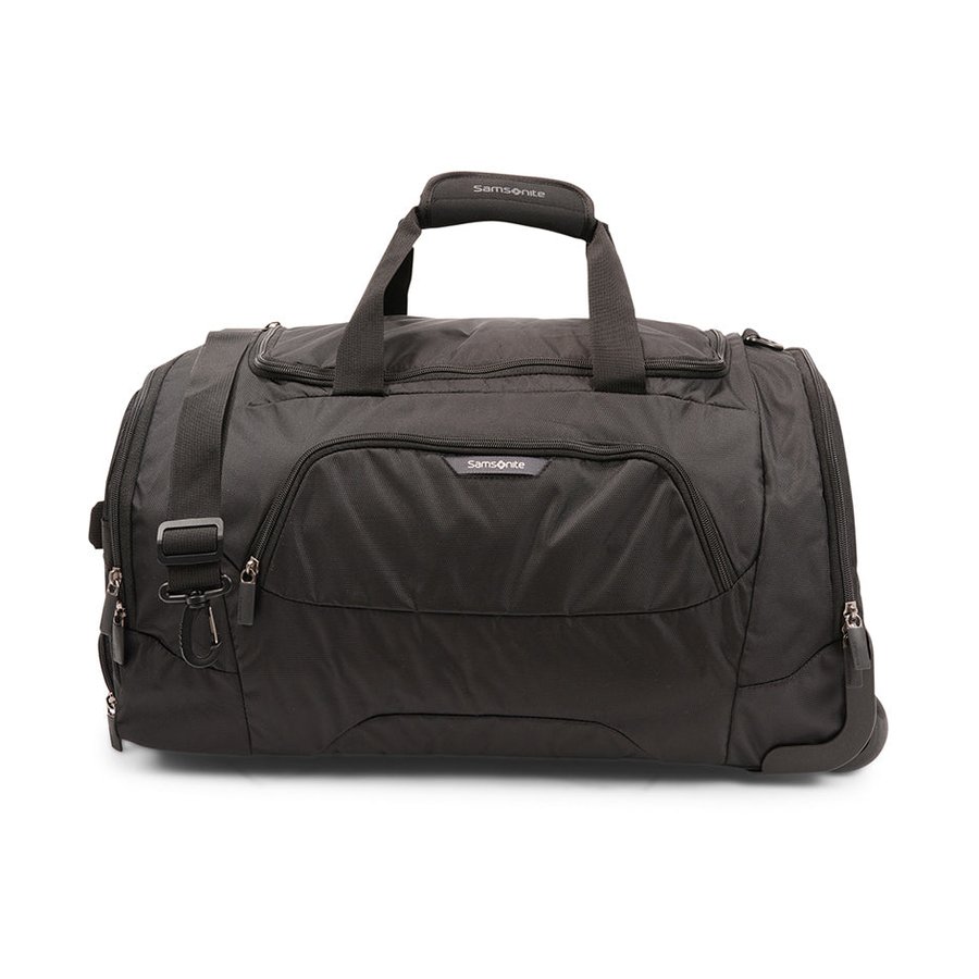 Samsonite Albi 55cm Wheeled Duffle Bag Black Black