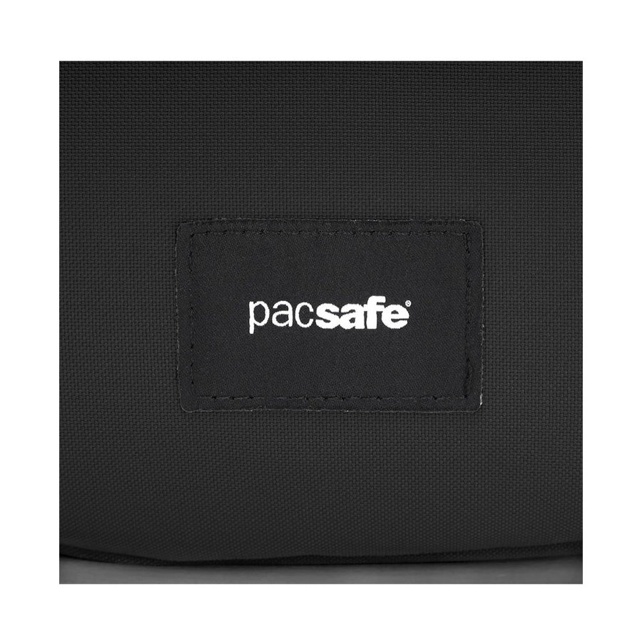 Pacsafe GO Anti-Theft Recycled Saddle Crossbody Bag Jet Black Jet Black