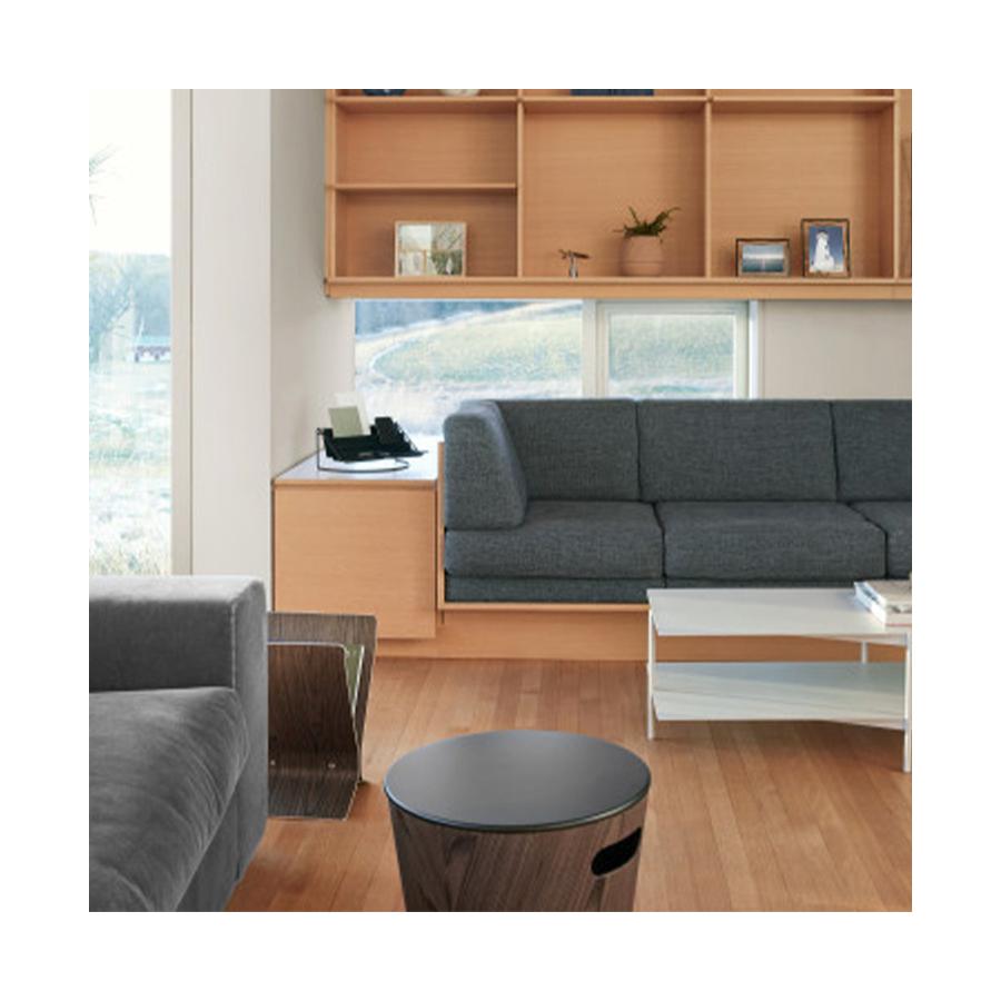 Umbra Woodrow Storage Stool Black/Walnut Black/Walnut