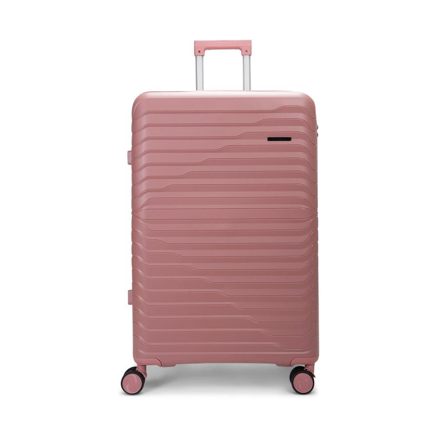 Caselite Summit 75cm Hardside Checked Suitcase Rose Rose