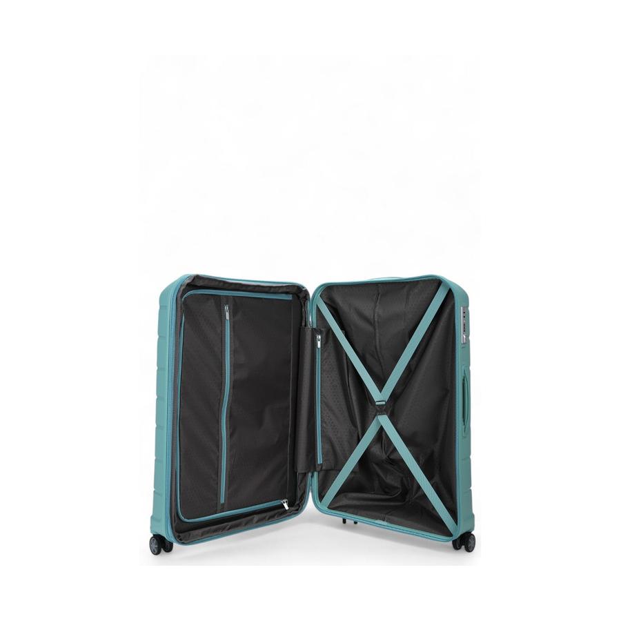 Samsonite Oc2lite 75cm Hardside Checked Suitcase Aqua Aqua