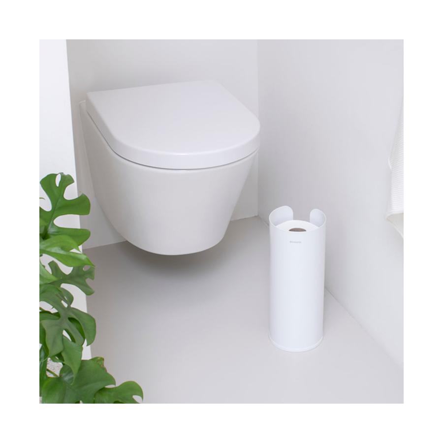 Brabantia ReNew Toilet Roll Dispenser White White