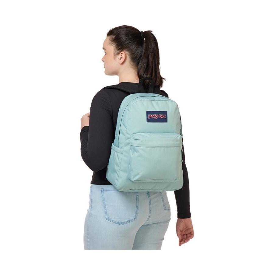 Jansport Superbreak Plus Backpack Faded Sage Faded Sage
