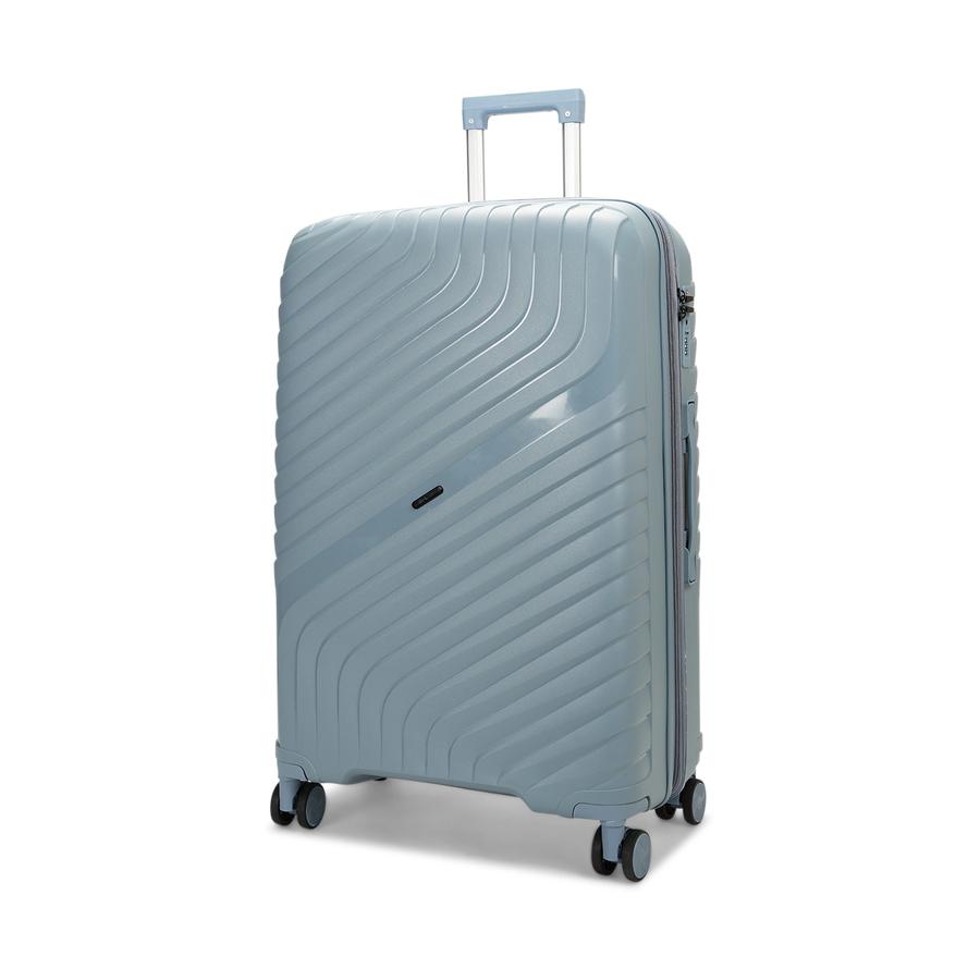 Nomad Journey 75cm Hardside Checked Suitcase Steel Blue Steel Blue