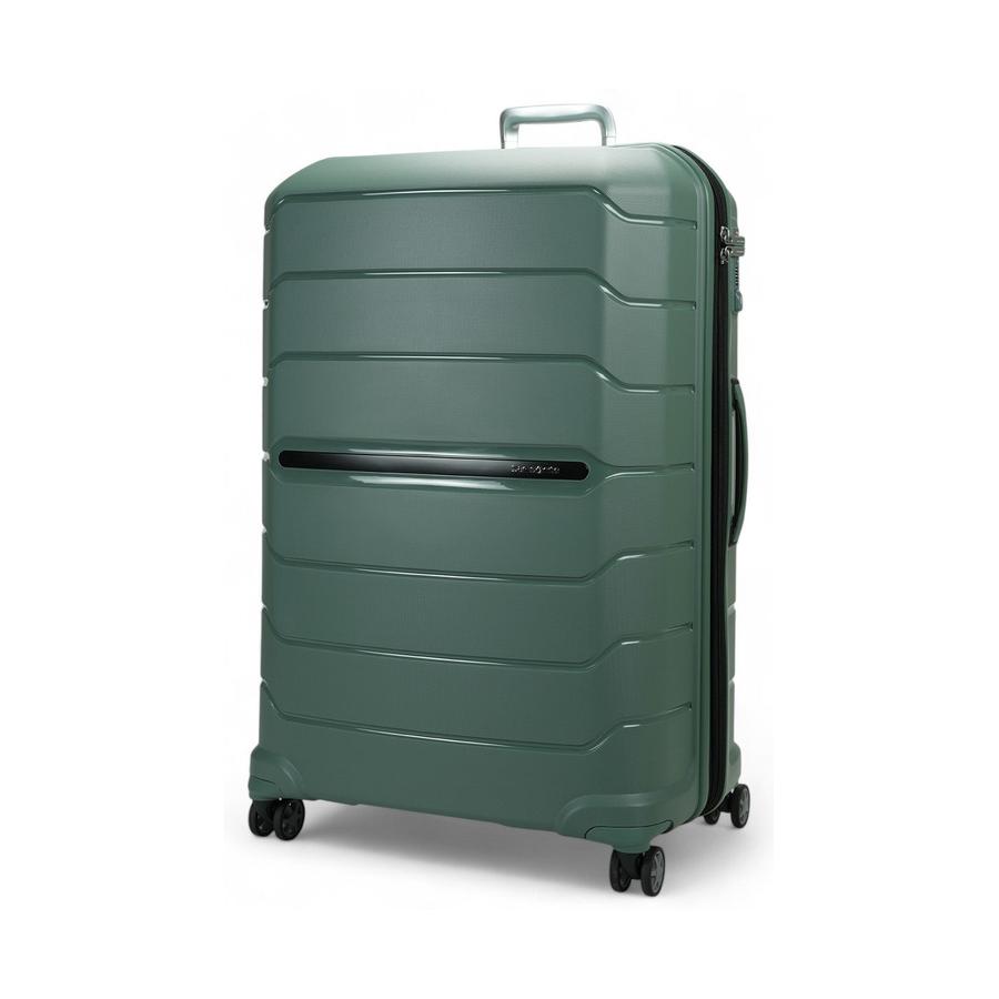 Samsonite Oc2lite 81cm Hardside Checked Suitcase Slate Green Slate Green