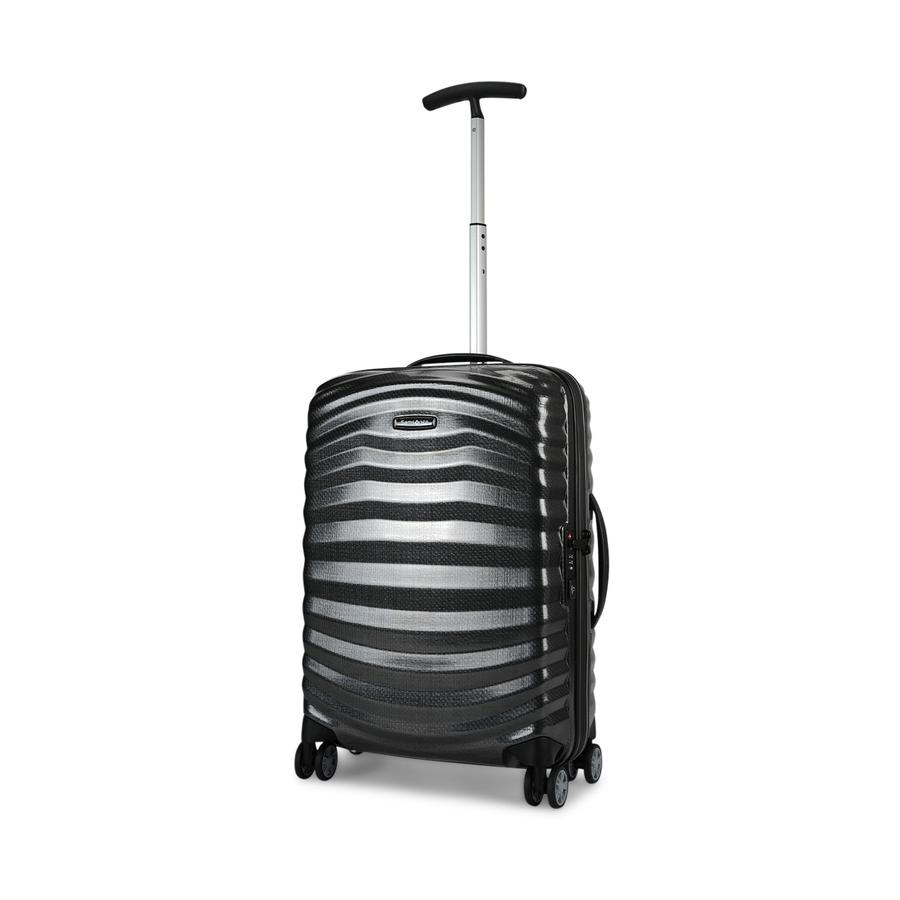 Samsonite Lite-Shock Sport 55cm CURV Carry-On Suitcase Black Black