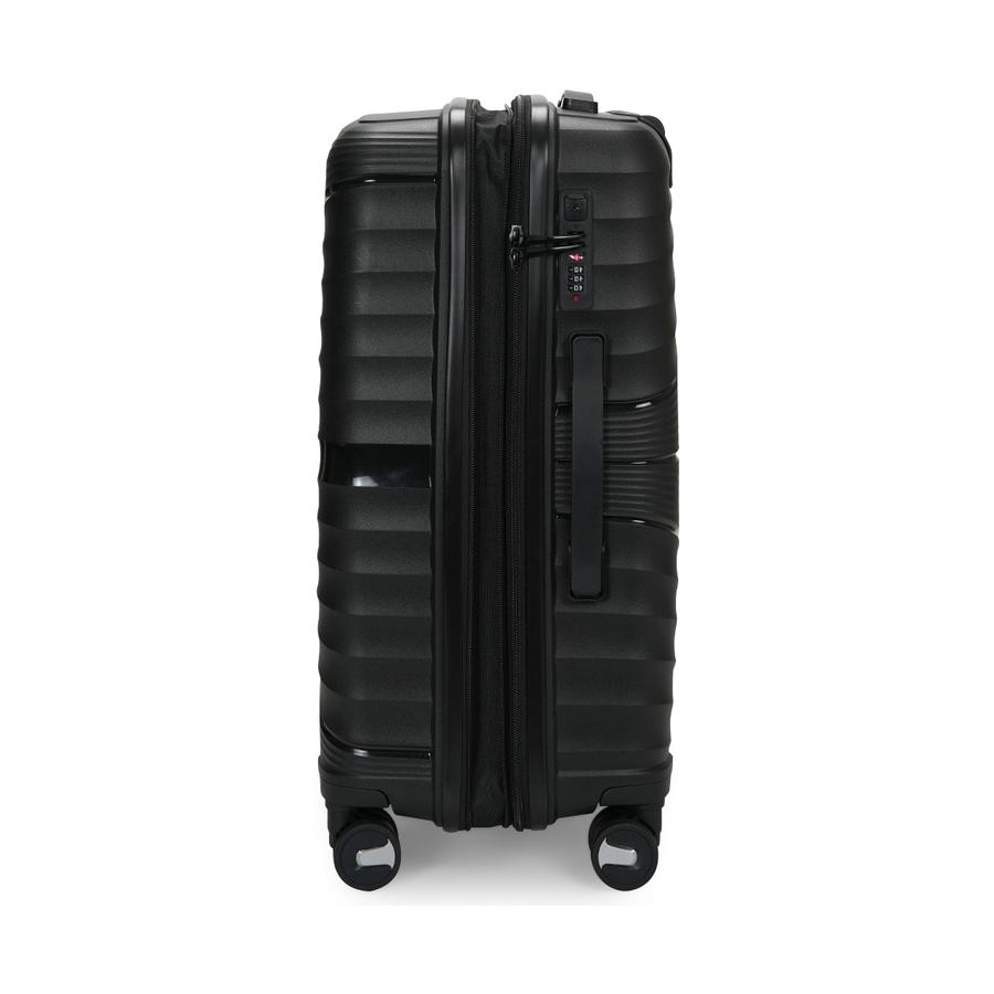 Nomad Aspire 65cm Hardside Checked Suitcase Black Black