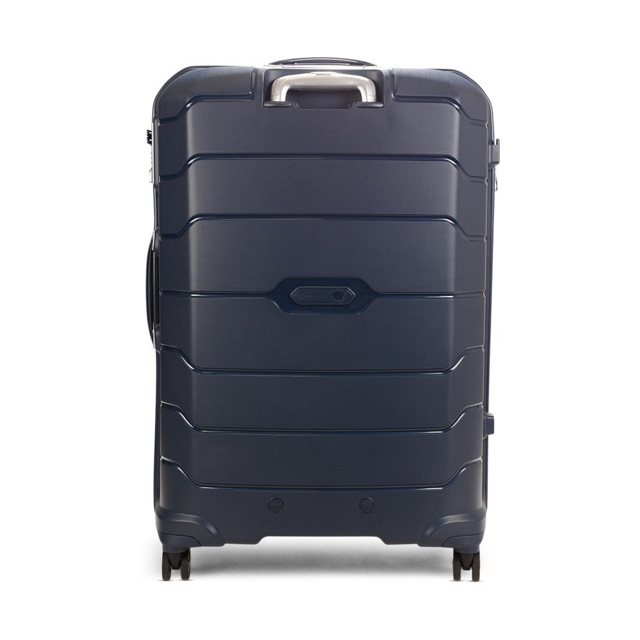 Samsonite Oc2lite 81cm Hardside Checked Suitcase Navy Navy
