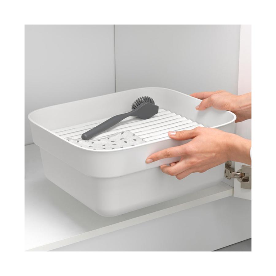 Brabantia Washing Up Bowl with Drying Tray Light Grey Light Grey