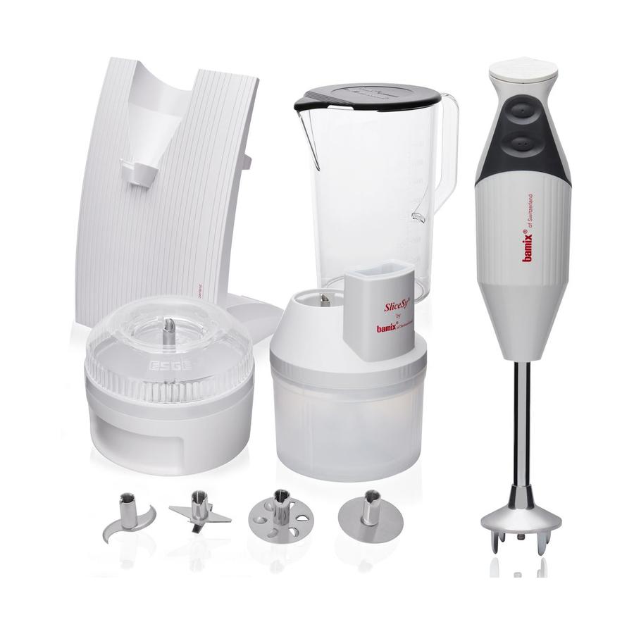 Bamix SwissLine 200W Superbox Immersion Blender Set Light Grey Light Grey