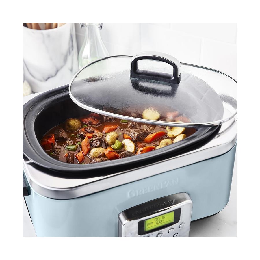 GreenPan Slow Cooker 6L Blue Haze Blue Haze